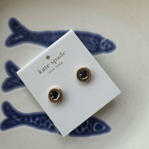 Kate Spade Black and Gold Stud Earrings